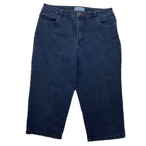 Kim Rogers 10 Capri Jeans Stretch Denim 31 X 18 Da